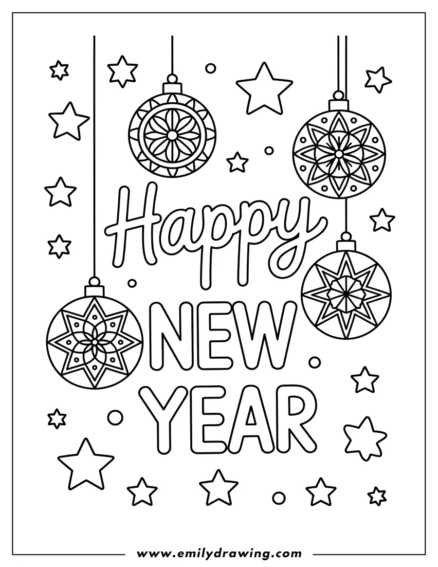 Line art of the words 