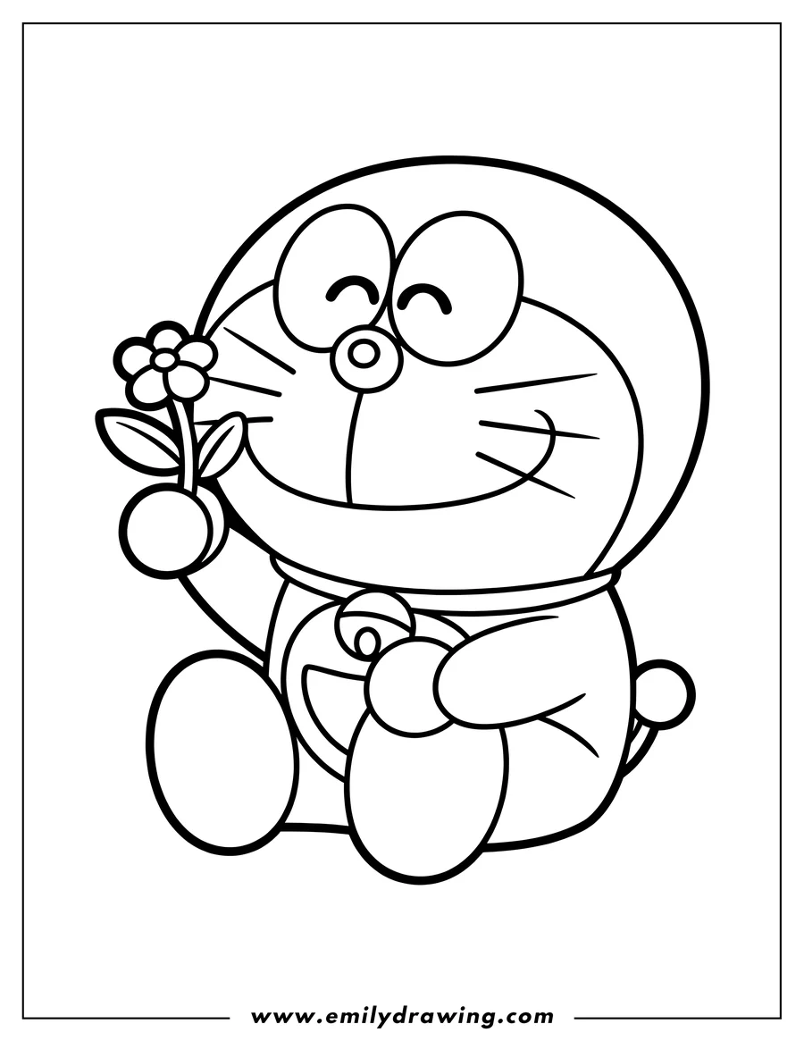 High quality printable character for coloring