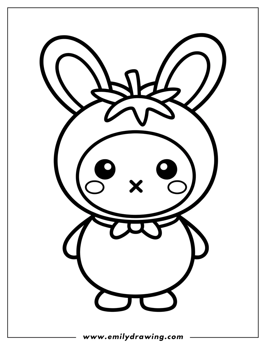 Simple sketch of character to color