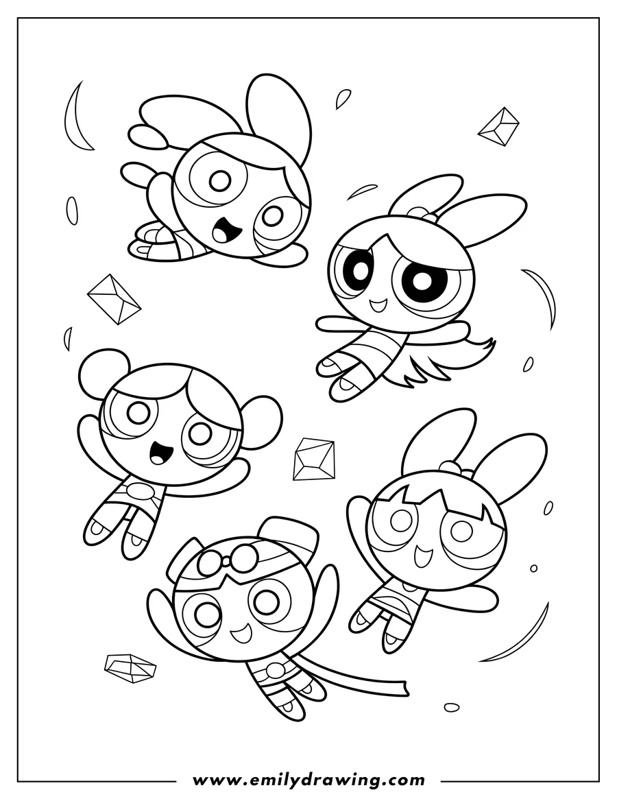 Linear illustration of character