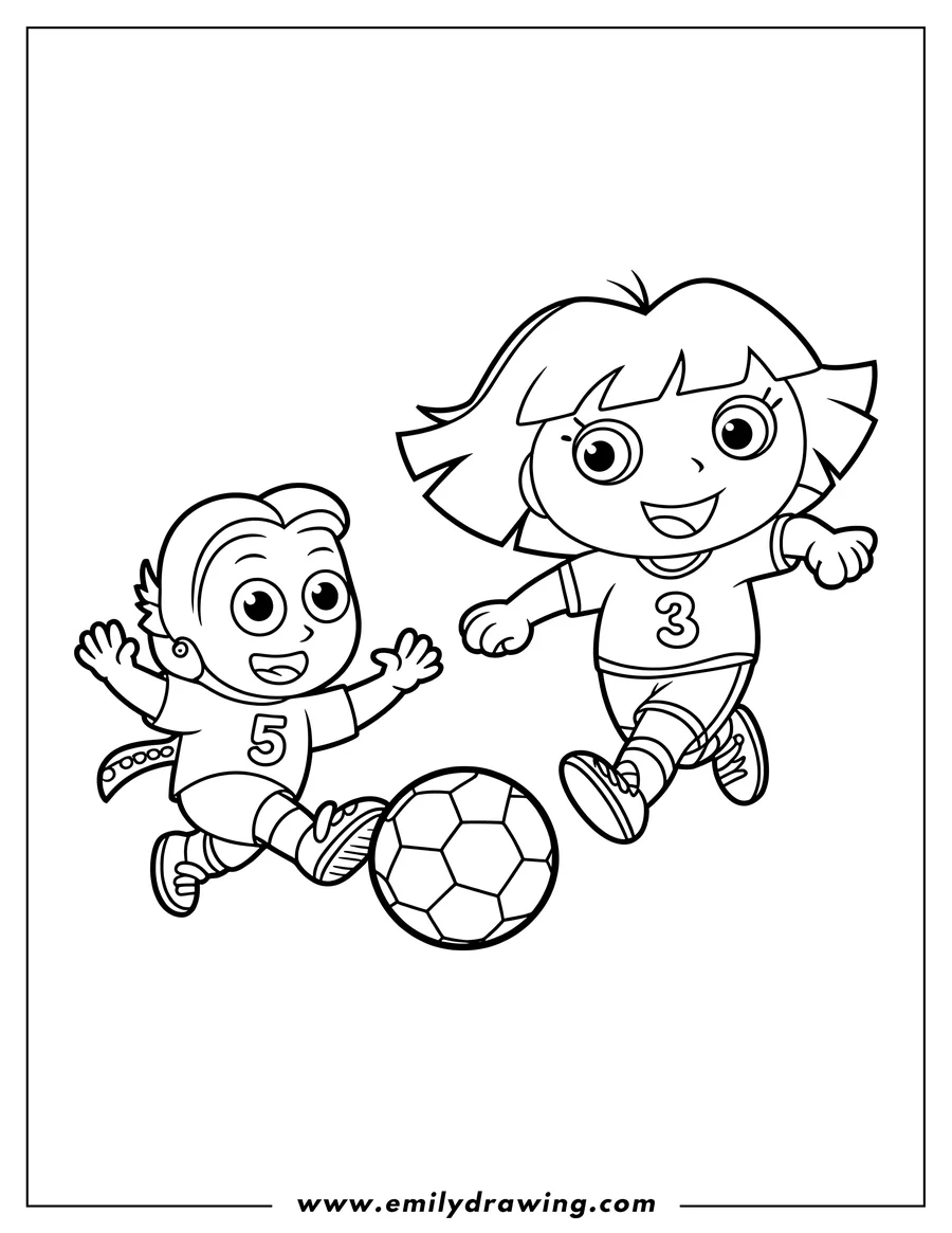 Free printable coloring sheet of child