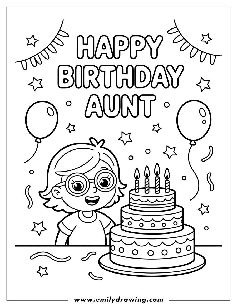 Coloring page of child