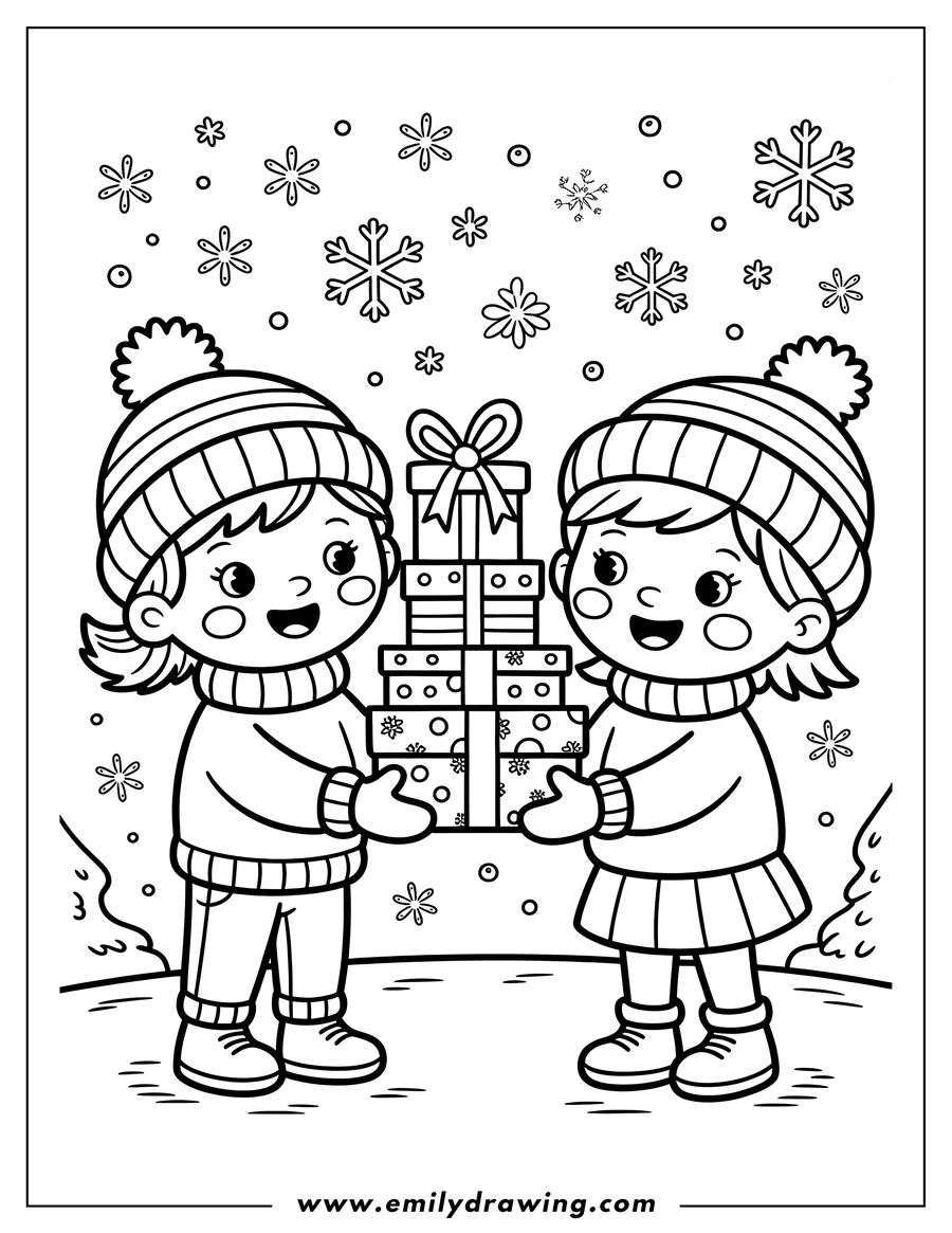 Coloring sheet featuring child