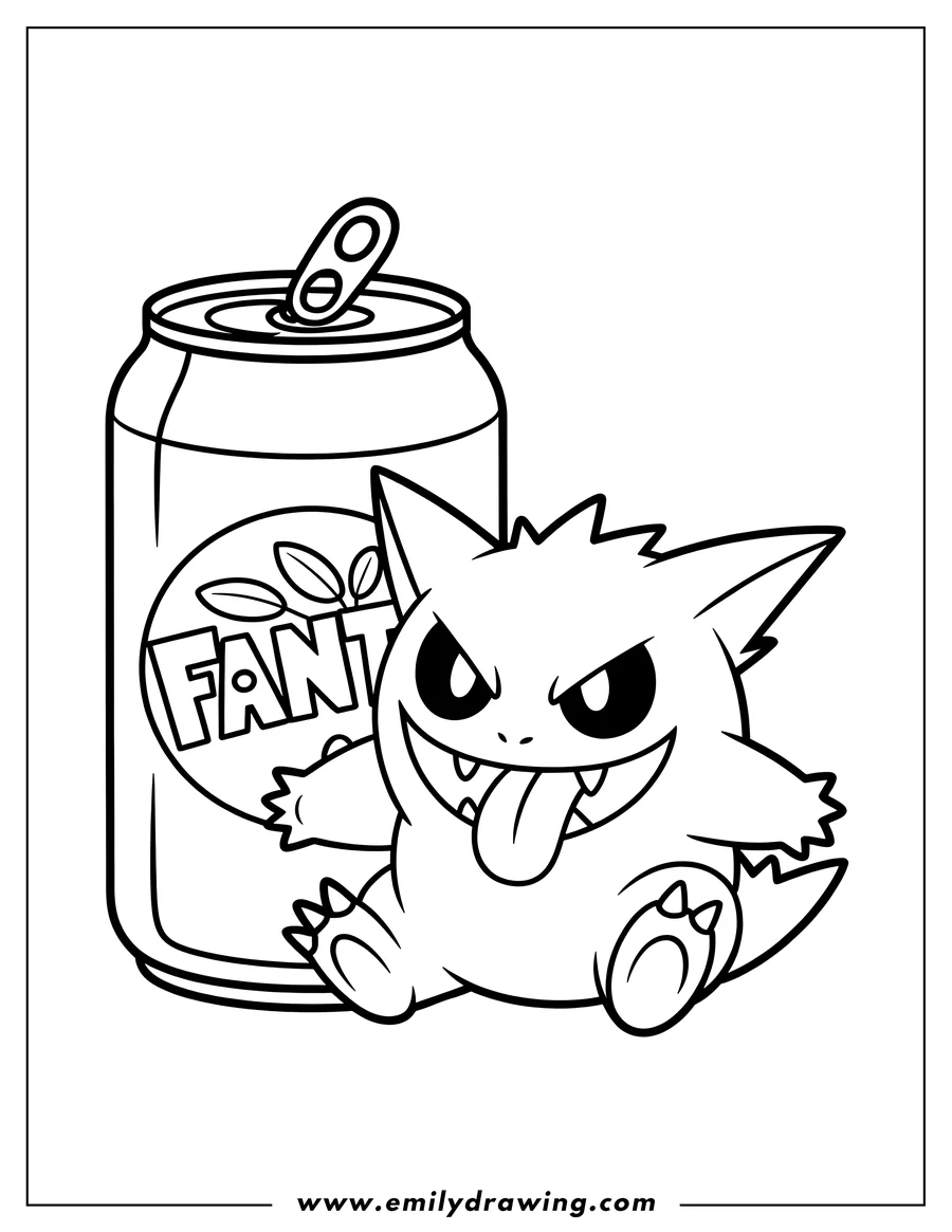 High quality printable creature for coloring