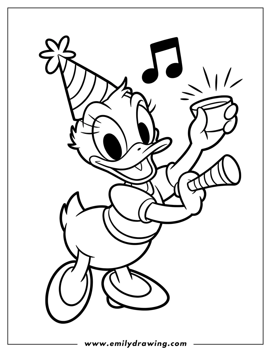 Free to print drawing of duck Character