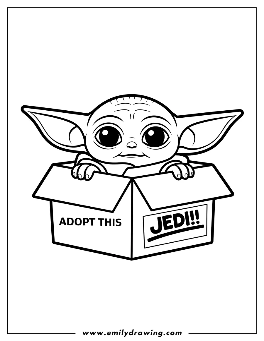 High quality printable alien Child for coloring