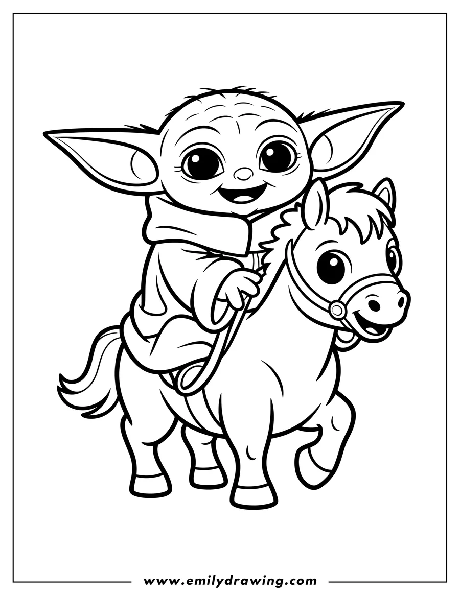 Free to print drawing of alien Child