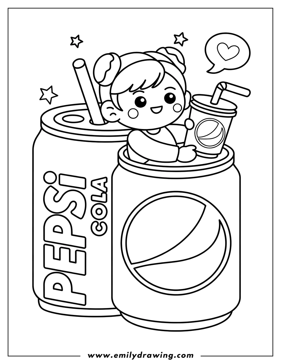 Simple sketch of character to color