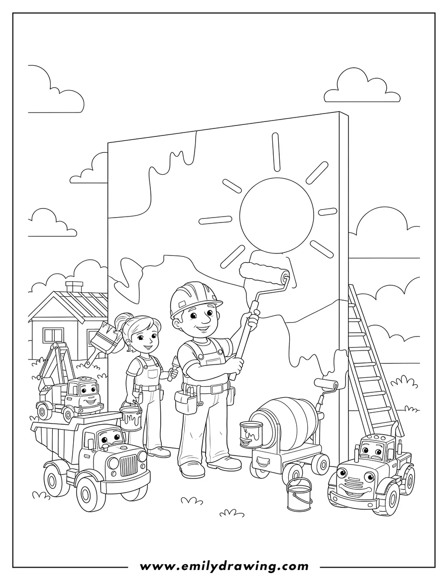 Free to print drawing of bob Wendy And Crew painting
