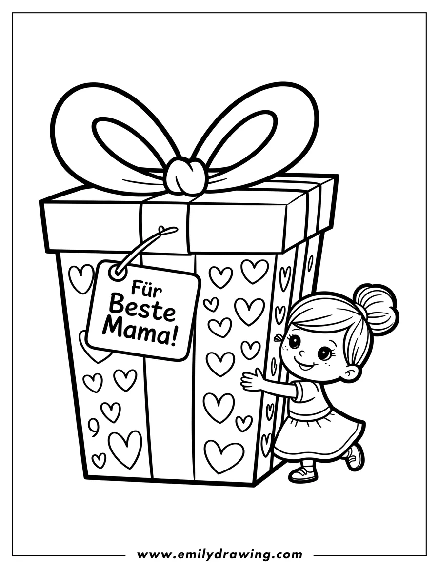 Free to print drawing of girl