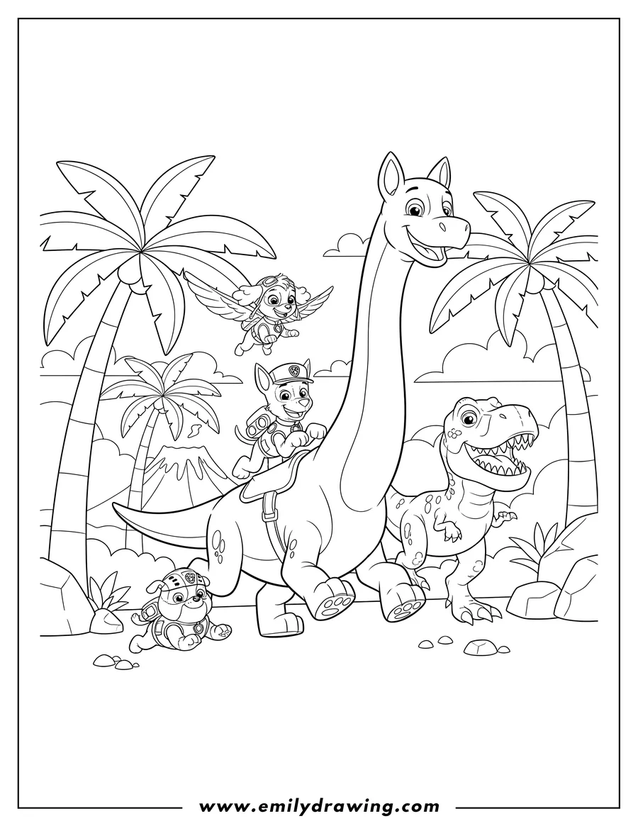 Paw Patrol Coloring Pages Emily Drawing