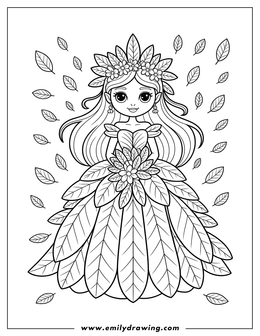 Free printable coloring sheet of princess
