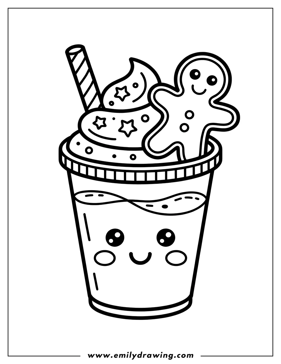 Free to print drawing of drink
