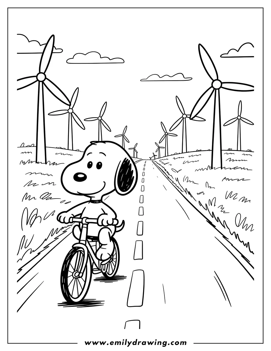 Printable line art of dog