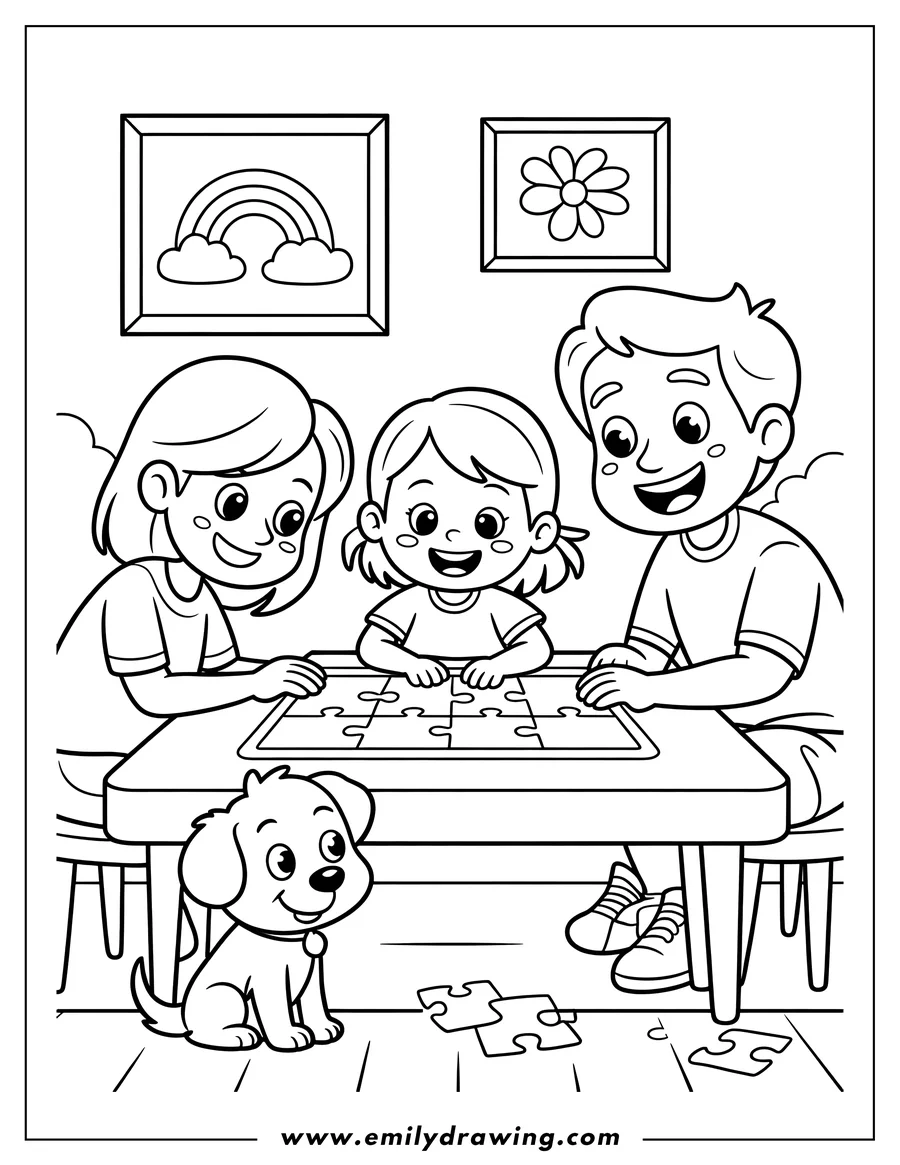 Downloadable coloring page of girl