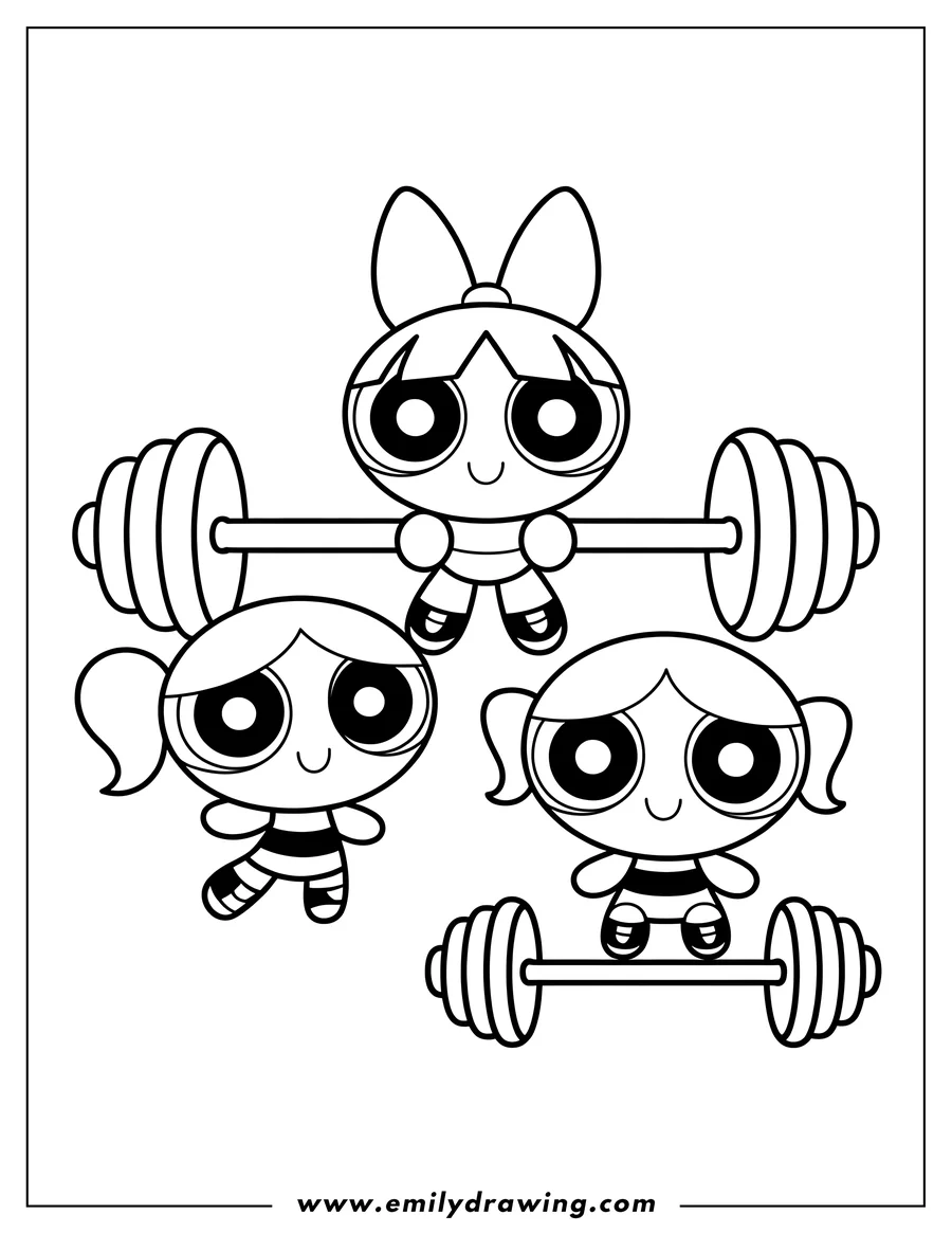 Outline drawing of character