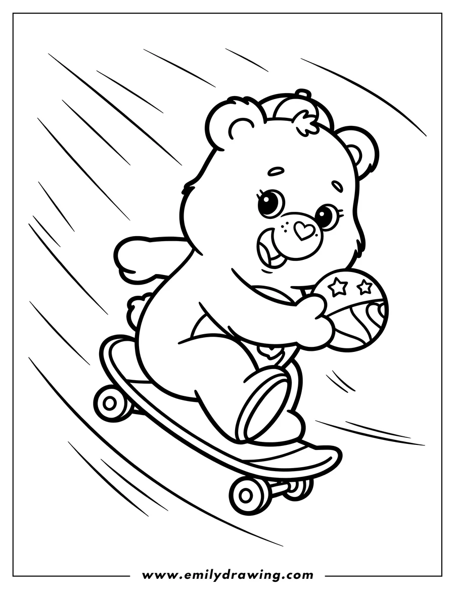 Vector style outline of bear