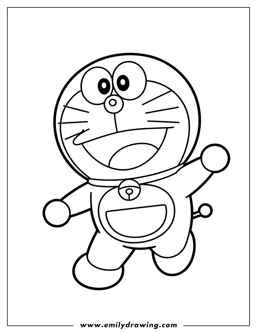Free printable coloring sheet of robotic Cat