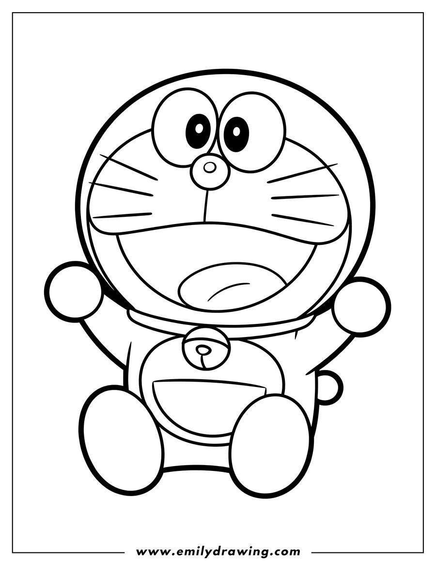 Free printable coloring sheet of robotic Cat