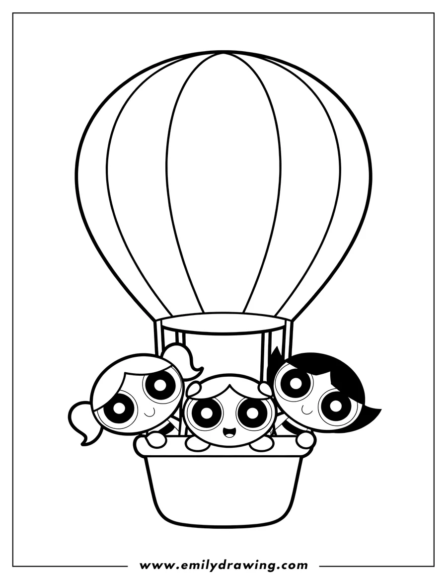 Coloring sheet featuring character