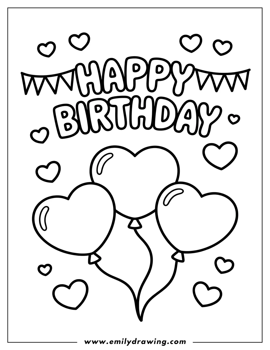 Doodle style coloring picture of text