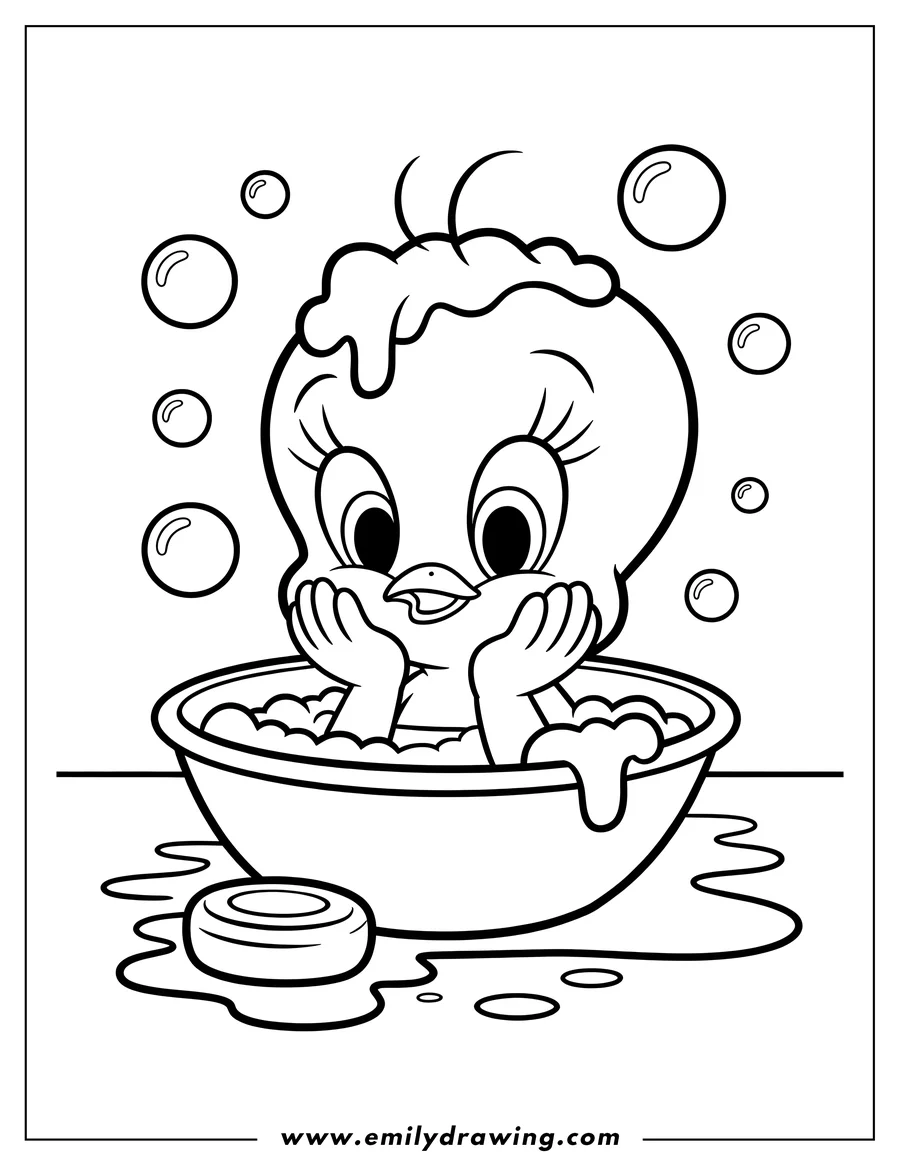 Free to print drawing of bird