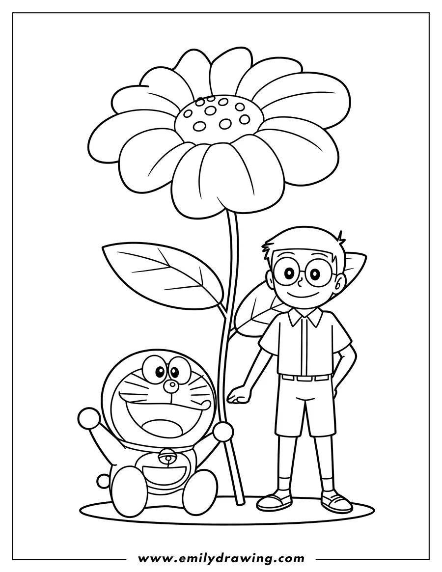 Vector style outline of robotic Cat