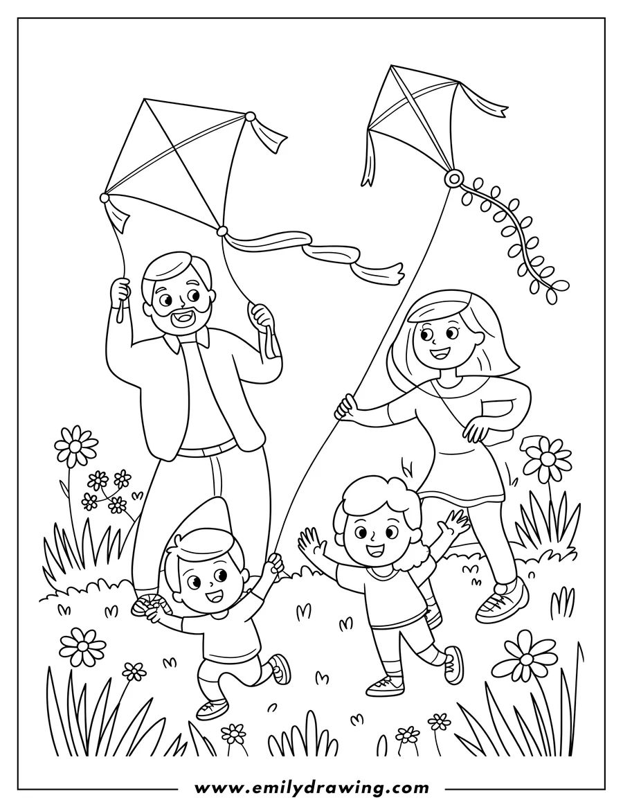 Coloring page for kids: man
