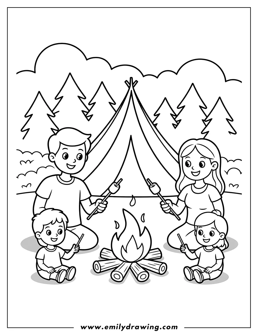 Coloring page of man