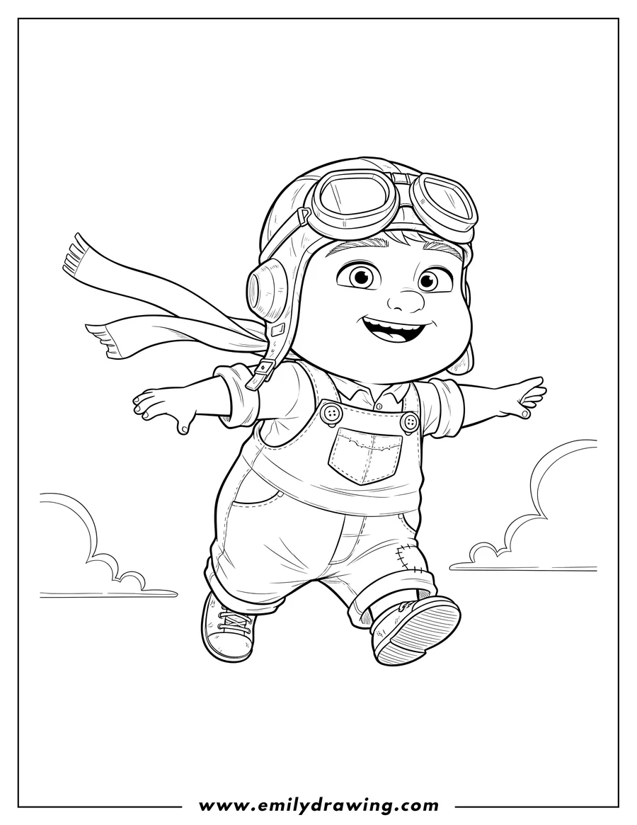 Up Coloring Pages - Emily Drawing, image size:900x1165