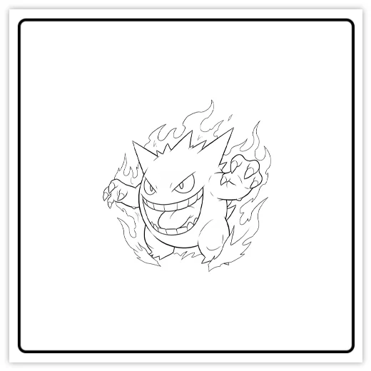 gengar pokemon card coloring page Pokmon Activity Sheets for KidsPuzzles, Mazes, Pages, and More Mega Pokemon Coloring Pages -