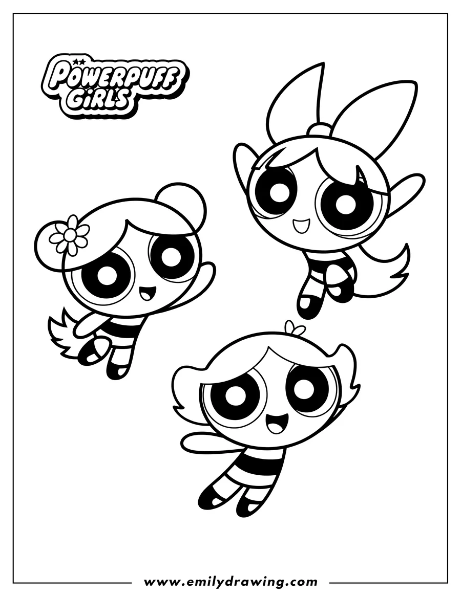 Printable coloring page of character