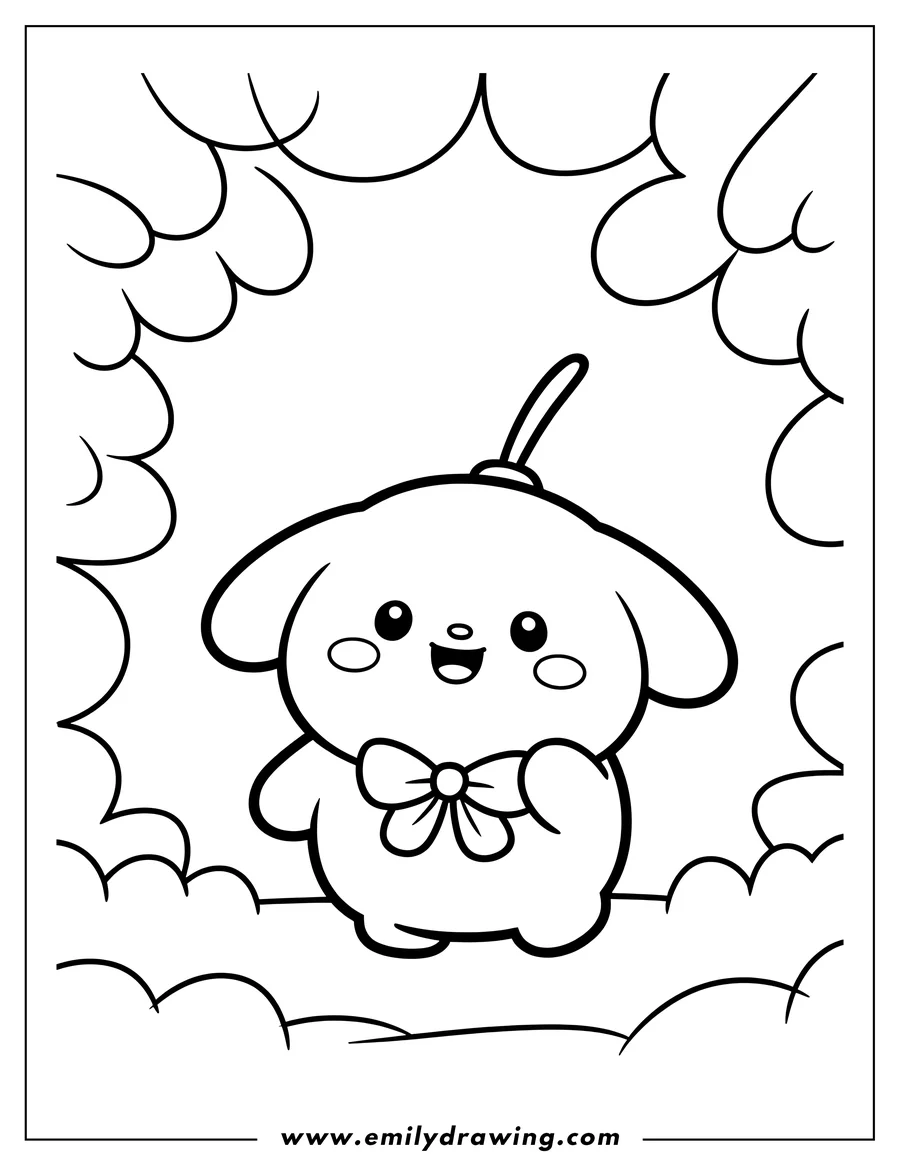 Free to print drawing of puppy