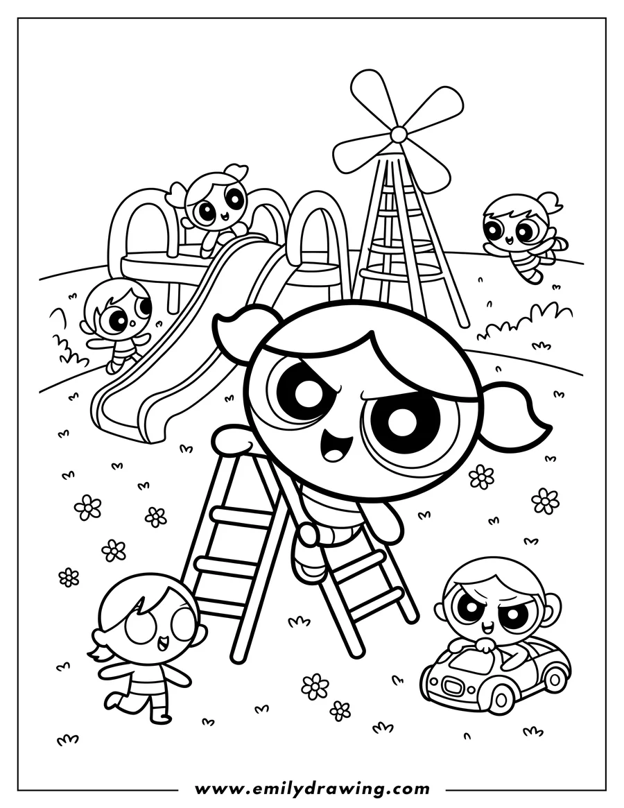 Vector style outline of character