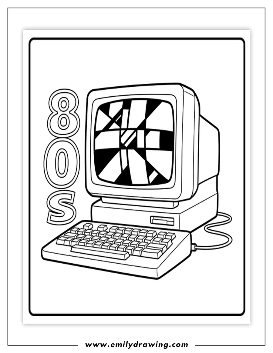 Simple sketch of computer to color