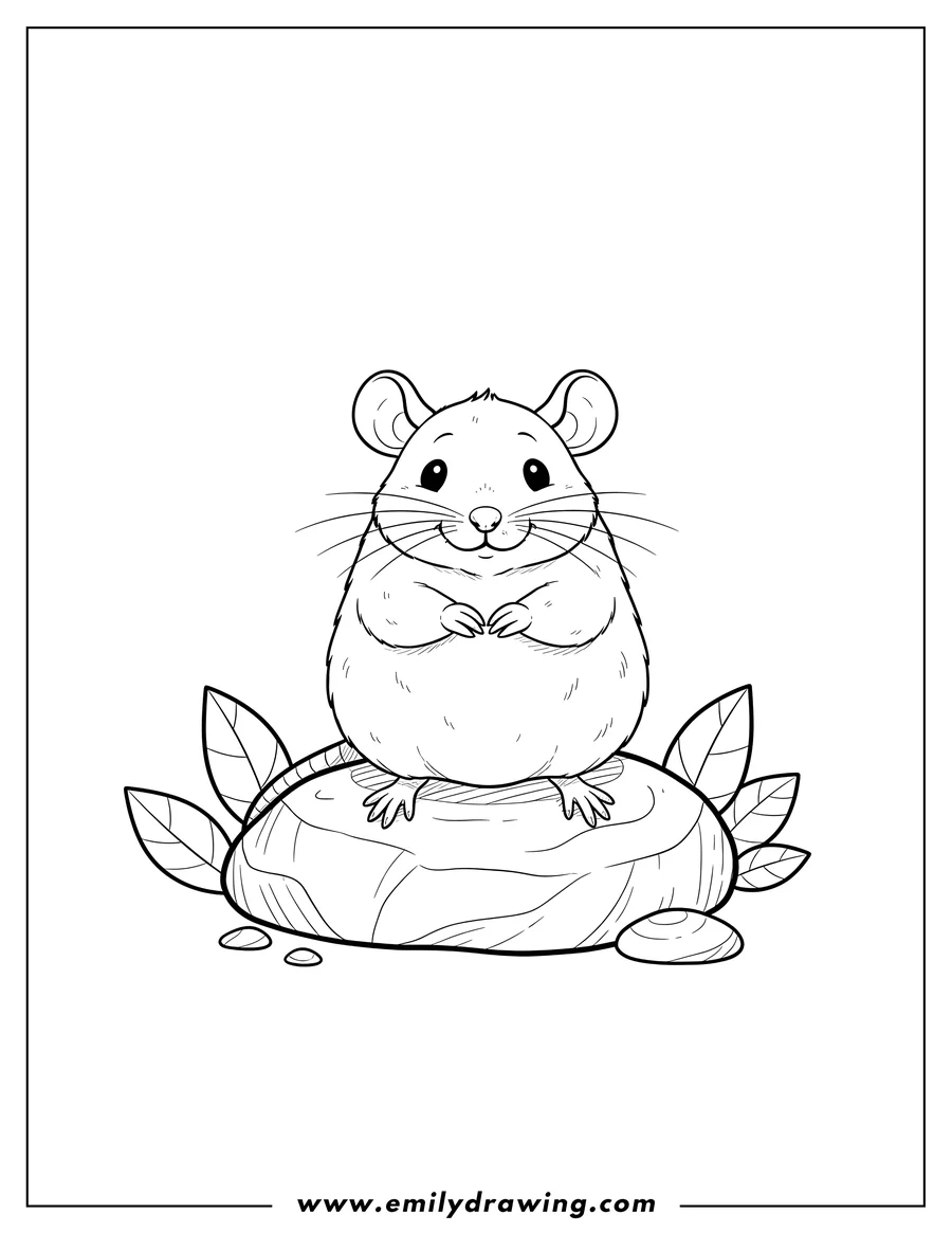 Outline drawing of rat