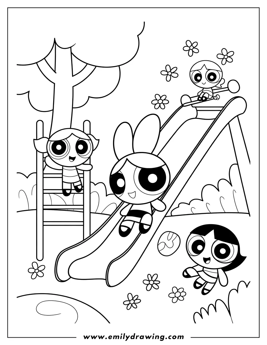 Clean line drawing: character