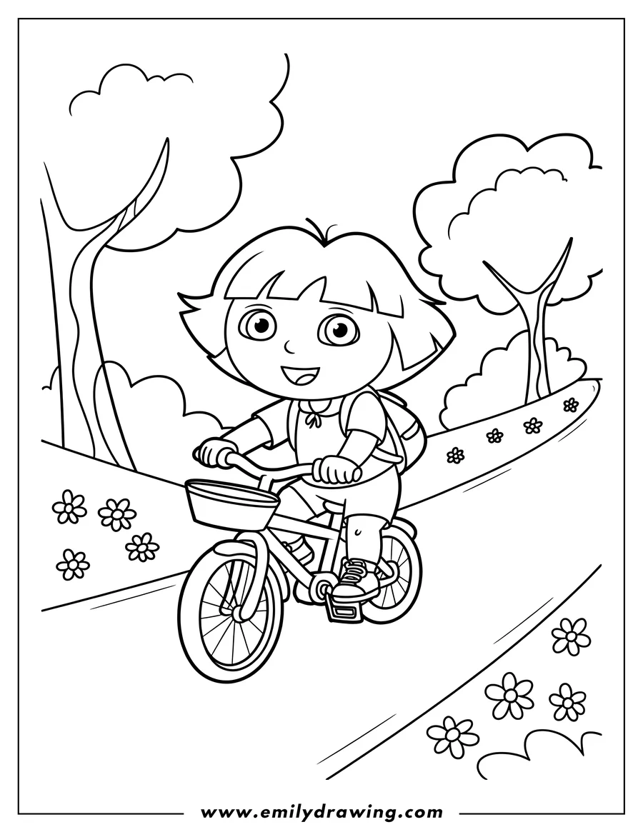 Free to print drawing of girl