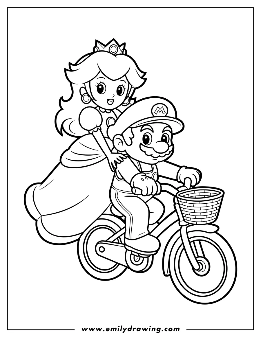 Free printable coloring sheet of mario