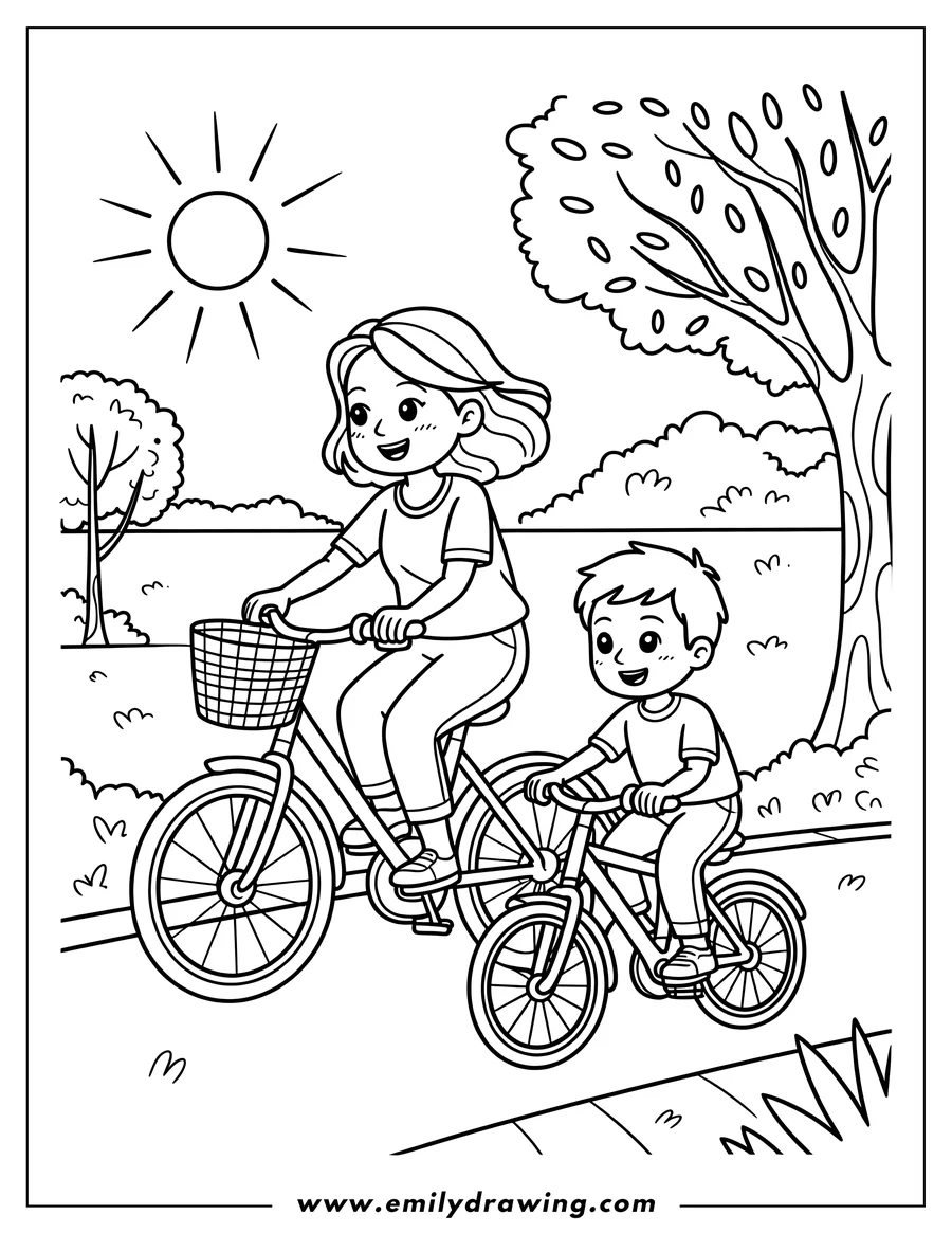 Outline drawing of woman