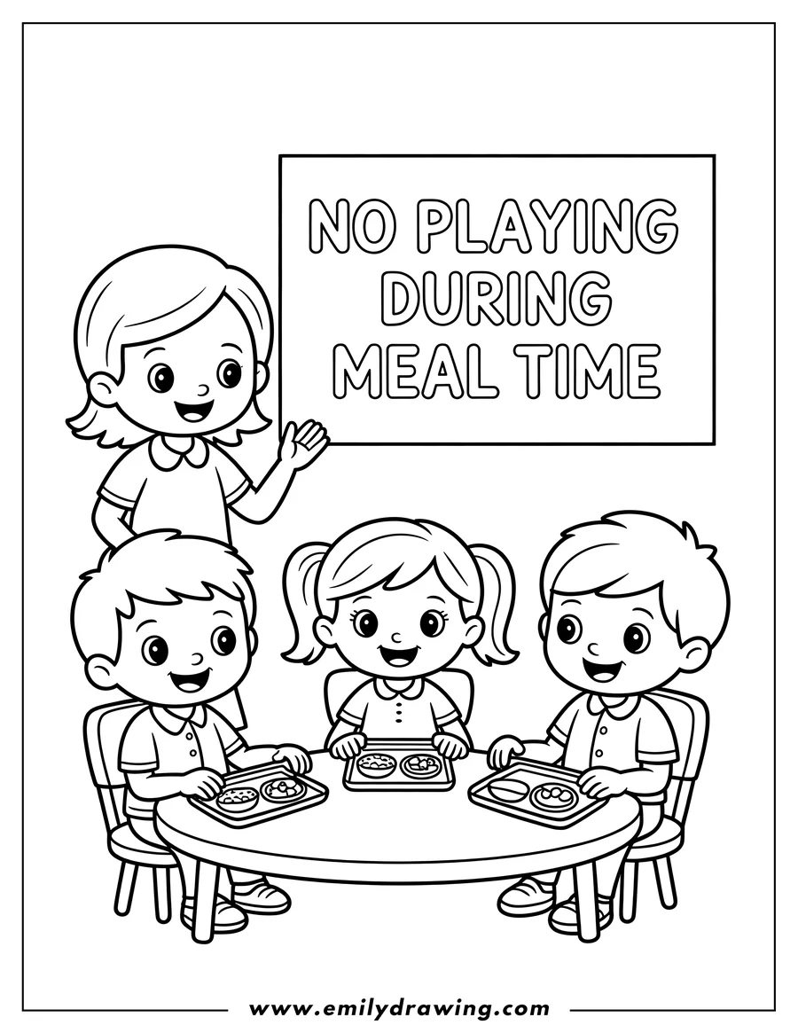 Vector style outline of teacher