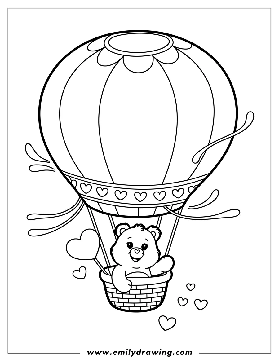 Free printable coloring sheet of teddy Bear