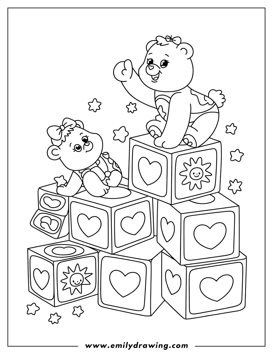 Printable line art of teddy Bear