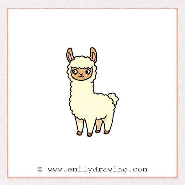 Preview of Alpaca drawing