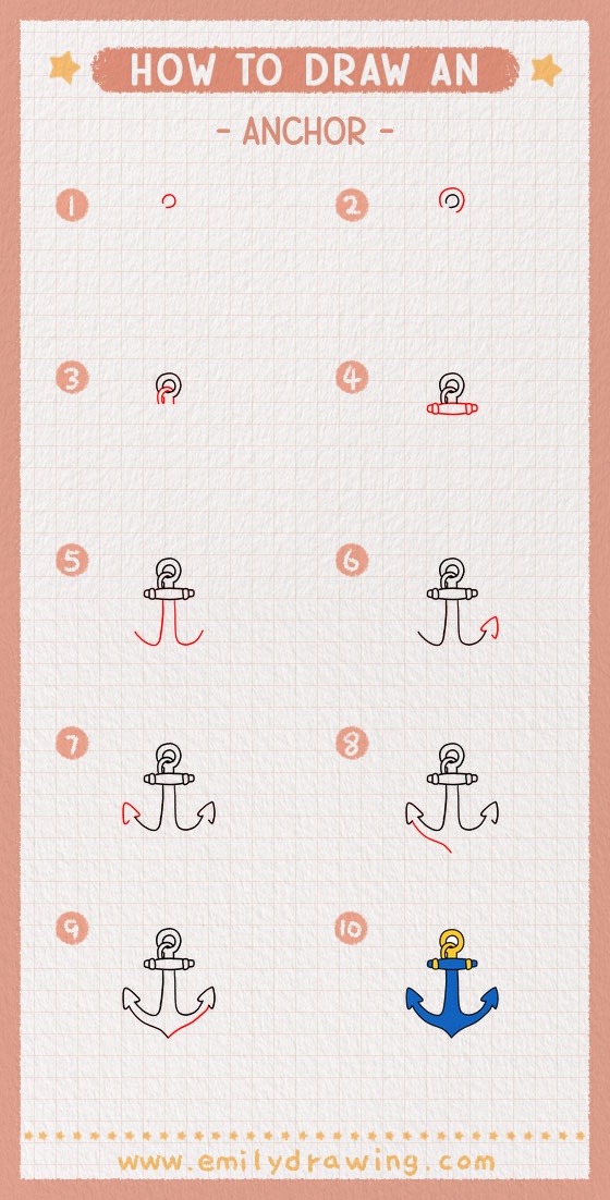 how to draw an anchor pinterest pin