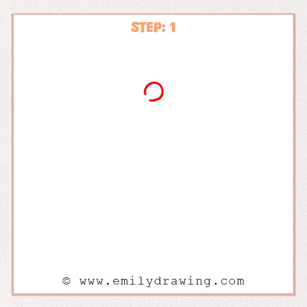 how to draw an anchor - Step 1