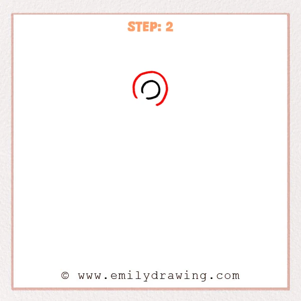 how to draw an anchor - Step 2