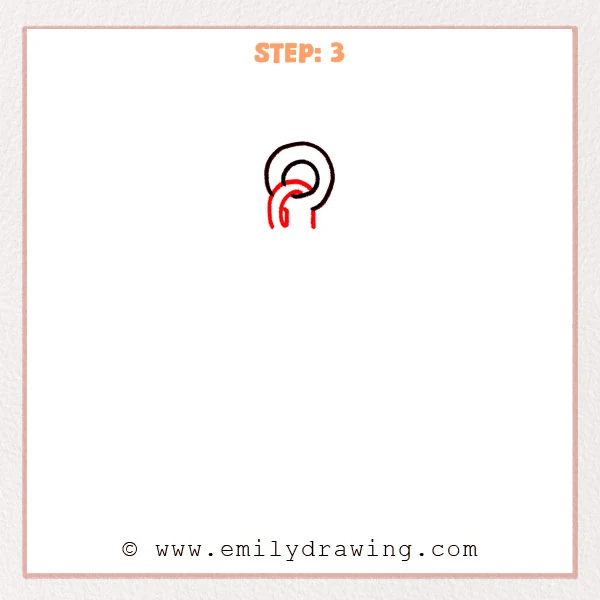 how to draw an anchor - Step 3