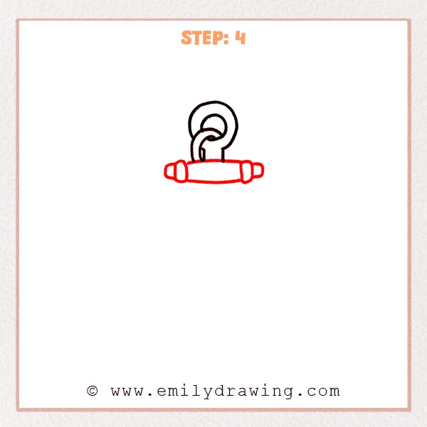 how to draw an anchor - Step 4