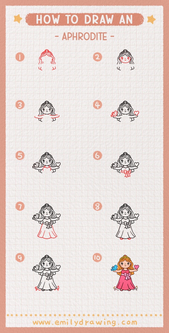 how to draw an aphrodite pinterest pin